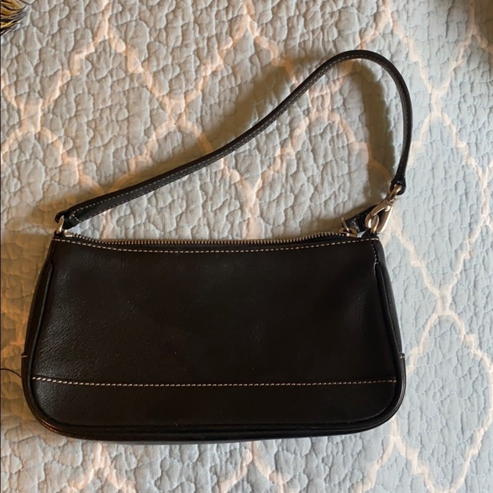 Black mini coach bag